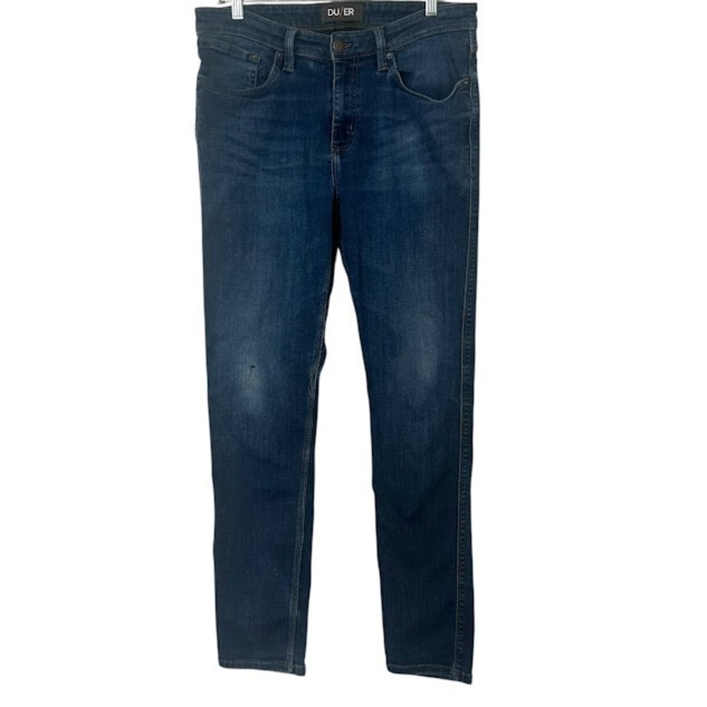 DU/ER Performance Slim Fit Stretch Mid Wash Jeans Mens‎ 33 x 32